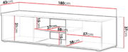 Έπιπλο τηλεόρασης Soho S3-Cashmere - Image 3