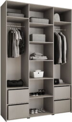Ντουλάπα Como I-Cashmere - Χρυσό-Μήκος: 160εκ - Image 5