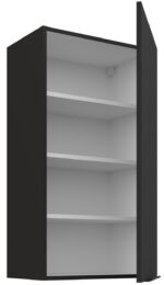 Κρεμαστό ντουλάπι Arianna 50 G 90 1F-Μαύρο - Image 2