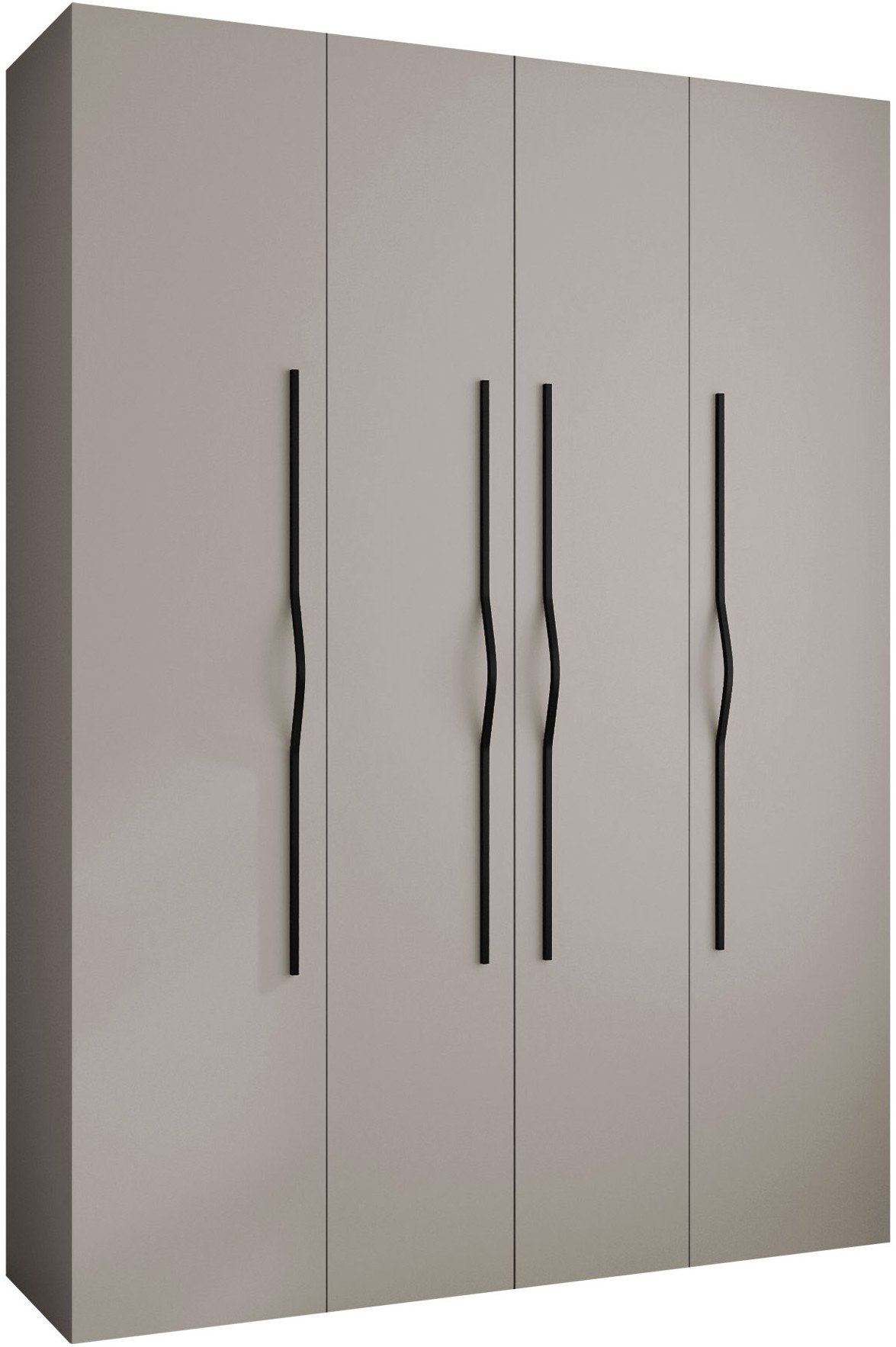x9djoaikbiicu510gyifn23f0h0s Ντουλάπα Como II-Cashmere - Μαύρο-Μήκος: 180εκ - Image 1