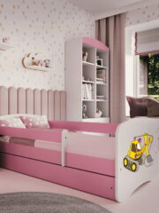 Παιδικό Κρεβάτι Babydreams Cartoon-Roz-180 x 80-Digger - Image 3
