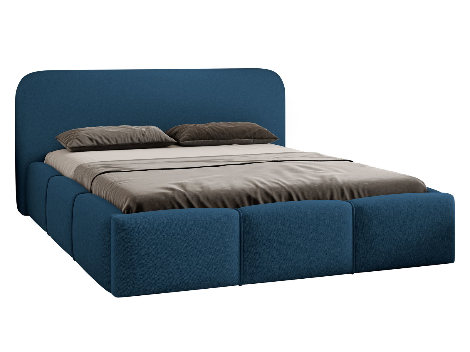 b3x2zjlqpbp8gqe25210jrdzabqt Επενδυμένο κρεβάτι Stokre-Μπλε-160 x 200 - Image 1