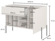 Μπουφές Erona Mini-Φυσικό - Image 3