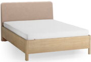 Επενδυμένο κρεβάτι Well II-Καφέ-140 x 200