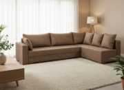 Γωνιακός καναπές Trendy-Αριστερή-285φ 185β εκ.-MInk - Image 2
