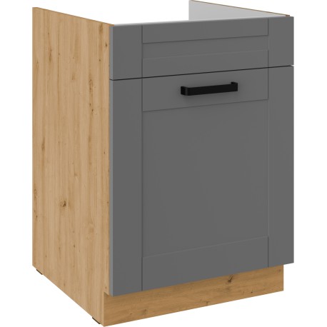 hkqg55bmrmg3dxydx1ufpz840b8o Επιδαπέδιο ντουλάπι Nelor 60 ZL 1S BB-Γκρι σπέσιαλ - Φυσικό - Image 1