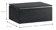 Πάγκος Dalmo Mini-Μαύρο - Image 3