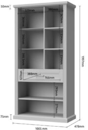 Βιτρίνα Tahoma 3D1S-Leuko - Image 3