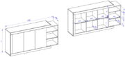 Μπουφές Jay 3D-Μήκος: 180 εκ. - Image 2