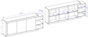 Μπουφές Jay 3D-Μήκος: 220 εκ. - Image 2