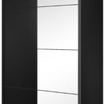 Ντουλάπα συρόμενη Delta II-120x61x210-Μαύρο