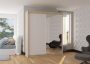 Ντουλάπα Vissal 180 συρόμενη-Drus-Leuko - Image 2