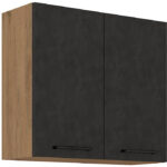 Κρεμαστό ντουλάπι Virgo 80 G 72 2F-Anthraki