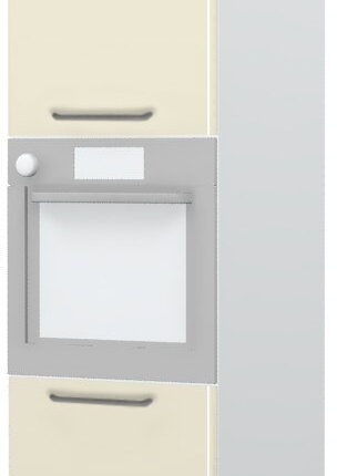 Επιδαπέδιο ντουλάπι φούρνου ψηλό Modena K23-60-2KR-Λευκό - Μπεζ