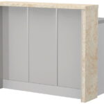 Πάγκος νησίδας Modena-Μήκος: 120 εκ.-Γκρι ανοιχτό-Latino Marble