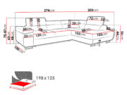 Γωνιακός Καναπές Torezio-Prasino-Δεξιά - Image 3