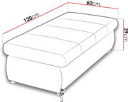 Πουφ Orkan plus-Kokkino - Image 3