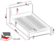 Κρεβάτι Spot 120x200 - Image 2