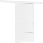 Συρόμενη πόρτα Malibu Plus-Leuko-Μήκος: 76 εκ.