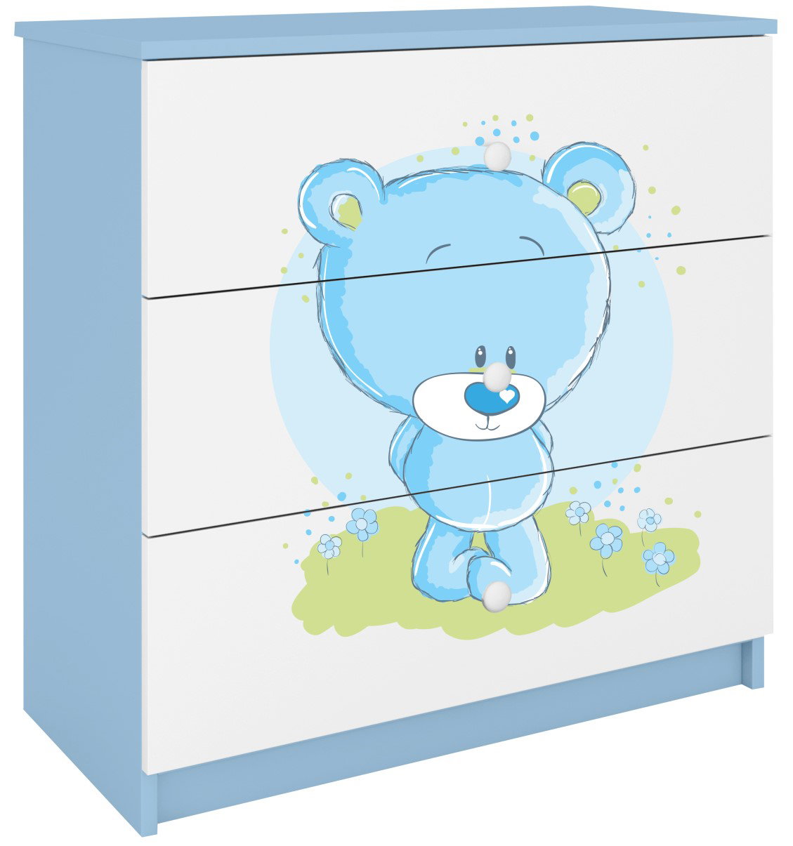 image_844645_komoda-babydreams-niebieski-mis_7_ Συρταριέρα Babydreams Cartoon-Mple-Teddy Bear - Image 1