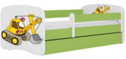 Παιδικό Κρεβάτι Babydreams Cartoon-Prasino-140 x 70-Digger