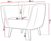 Πολυθρόνα Pas I-Gkri Anoixto - Image 3