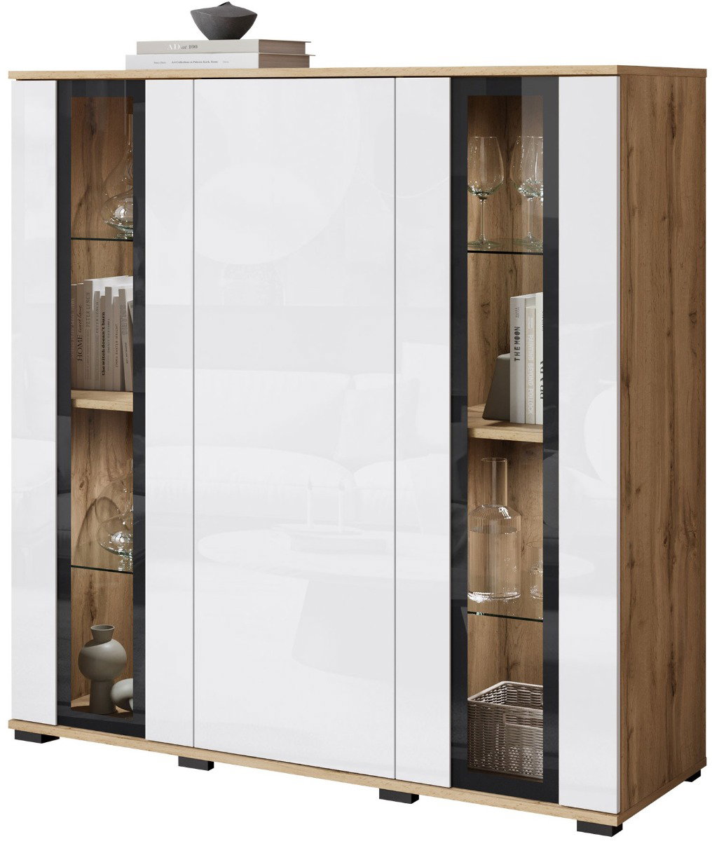 image_879266_ca_highboard_120_3_led_1_1 Βιτρίνα Caro HB 120-Fusiko-Leuko gualistero - Image 1