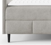 Επενδυμένο κρεβάτι Box Best II-Krem-140 x 200 - Image 6