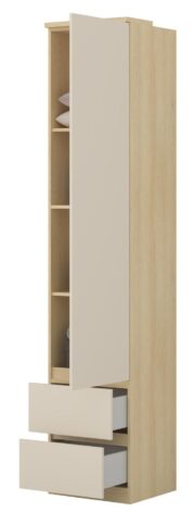 Βιβλιοθήκη Raton Slim IV-Φυσικό – Μπεζ - Image 5