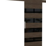 Συρόμενη πόρτα Zebra-Βέγγε - Μαύρο-86 x 205 εκ.