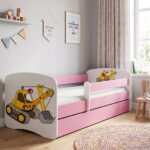 Παιδικό Κρεβάτι Babydreams Cartoon-Roz-180 x 80-Digger