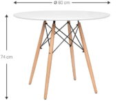Τραπέζι Fiorino Round-Leuko - Image 5