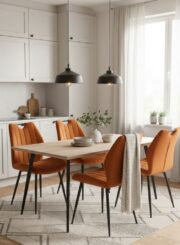Καρέκλα Arco Velvet-Kafe (4 ΤΕΜ.) - Image 2