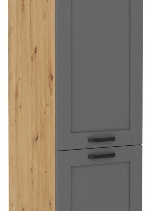 Επιδαπέδιο ντουλάπι Nelor 60 LO 210 2F-Γκρι σπέσιαλ - Φυσικό