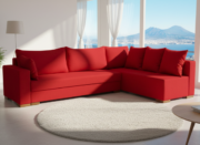 Γωνιακός καναπές Trendy-Αριστερή-285φ 185β εκ.-Κόκκινο - Image 2