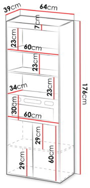 Βιτρίνα Fiore EF 60 2D - Image 3