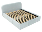 Επενδυμένο κρεβάτι Stokre-Μπλε-180 x 200 - Image 4