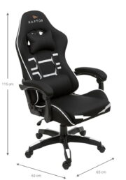 Καρέκλα Gaming Raptor Inferno-Leuko - Image 3