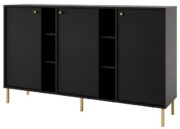 Μπουφές Siera 3F Shelf-Μαύρο