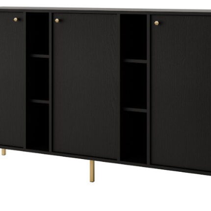 Μπουφές Siera 3F Shelf-Μαύρο