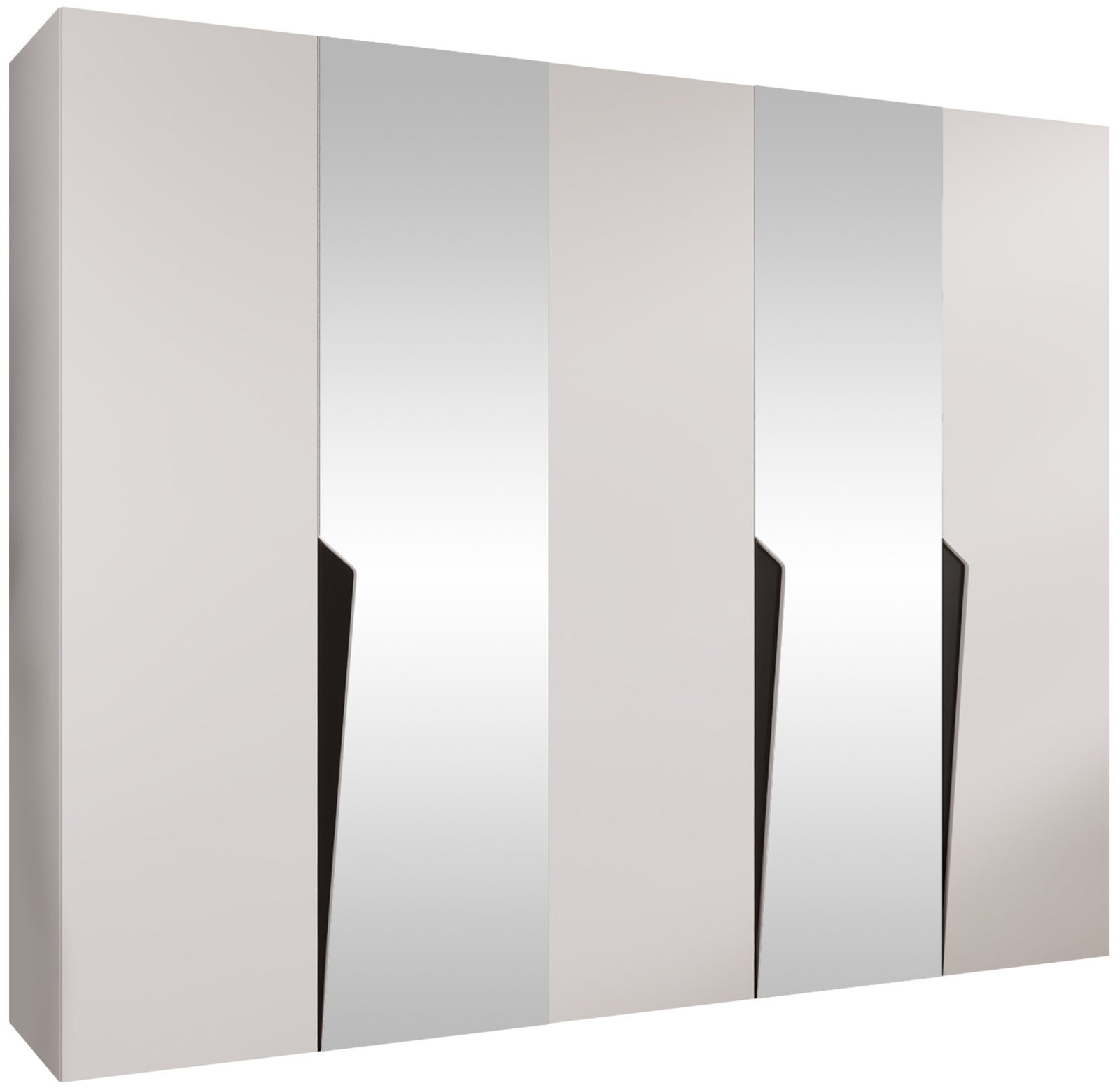fm8dvc6202wf4tu29uqwypm6pbfc Ντουλάπα Piano Πεντάφυλλη-Λευκό-Με καθρέπτη - Image 1