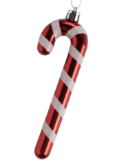 Σετ πλαστικά στολίδια Candycane 6 τεμάχια